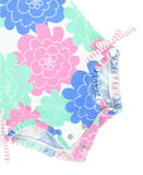 Rufflebutts-Pastel Petals One Piece Rash Guard