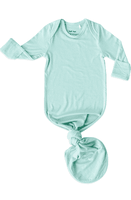 Little Sleepies Knot Gown Aquamarine